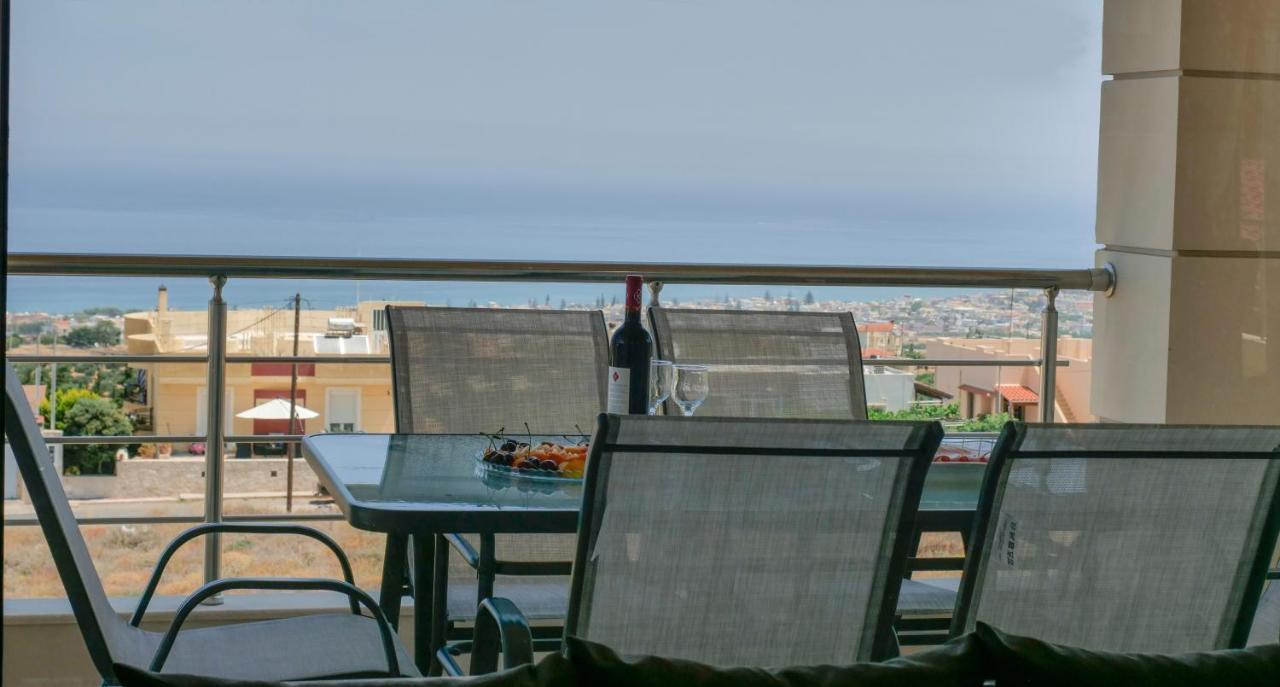 Апартаменты Azur Horizon Oceanview House Kokkini Hani Экстерьер фото