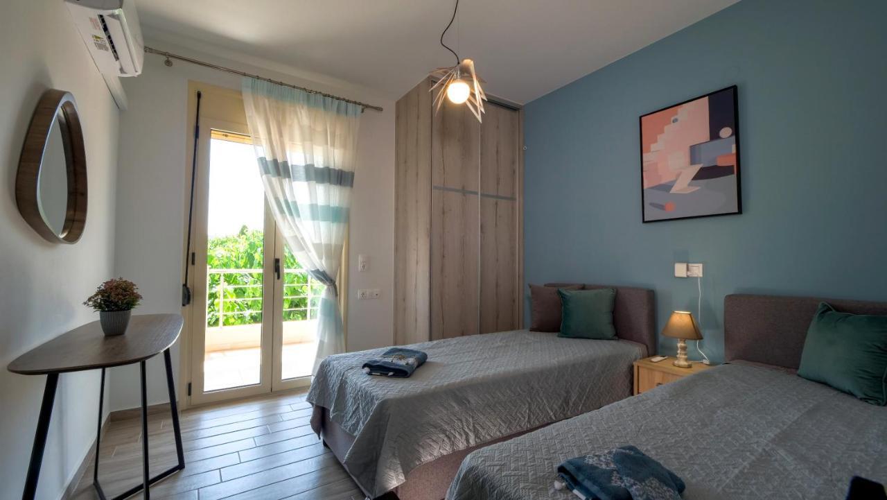 Апартаменты Azur Horizon Oceanview House Kokkini Hani Экстерьер фото
