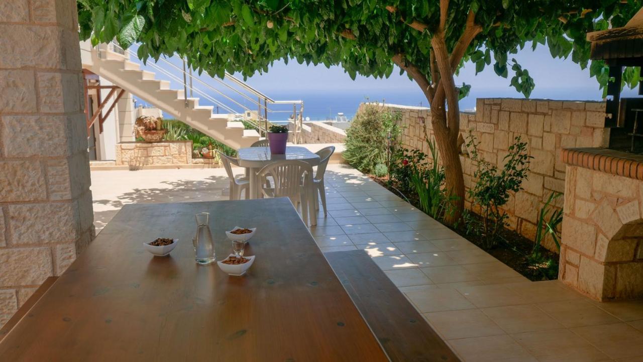 Апартаменты Azur Horizon Oceanview House Kokkini Hani Экстерьер фото